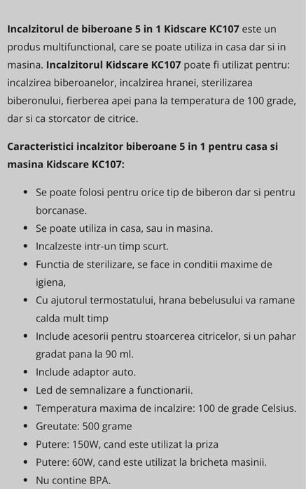 Incalzitor/sterilizator auto