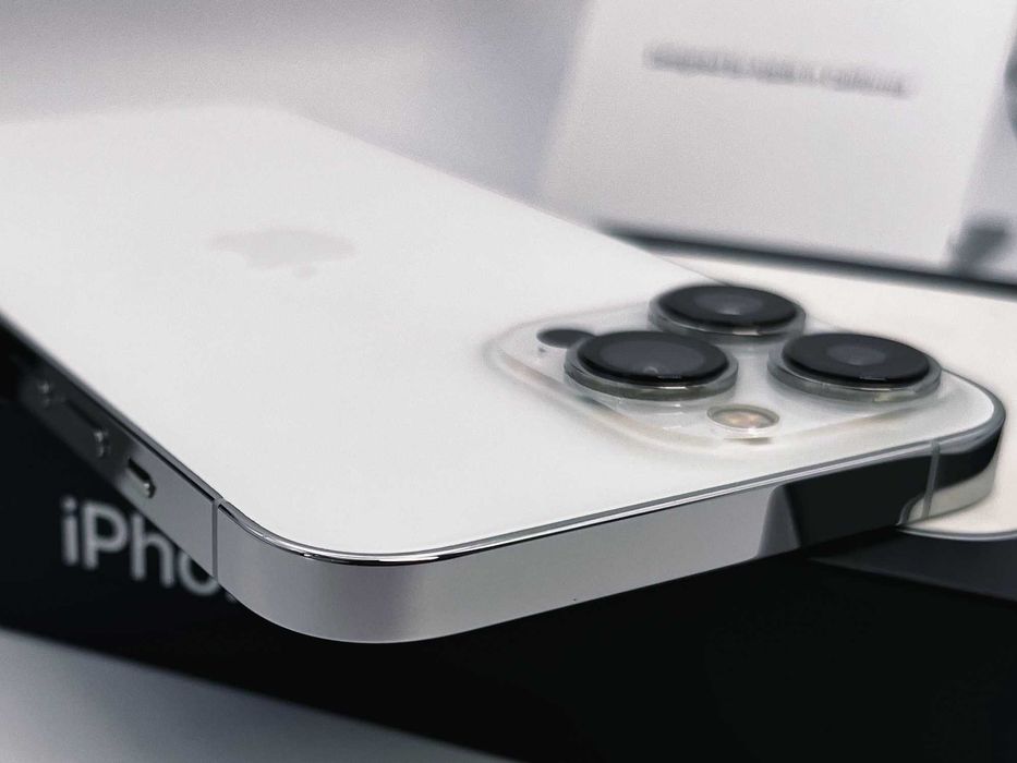 iPhone 13 PRO MAX, 256GB, Silver, 100% батерия, КАТО НОВ, ГАРАНЦИЯ!
