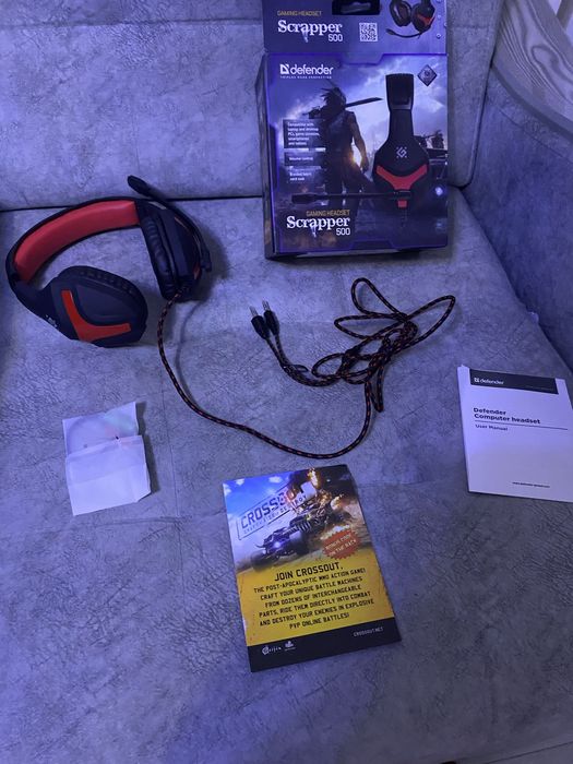 Продам наушники игровые с микрофоном Scrapper 500