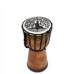 Toba Djembe din piele de capra, model Buddha, 25/13 cm