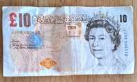 Bancnota veche 10 lire sterline 10 Pounds