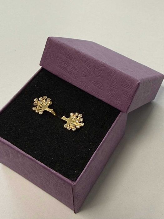 *** Много Красиви ***  Златни обеци 1.19гр 14к