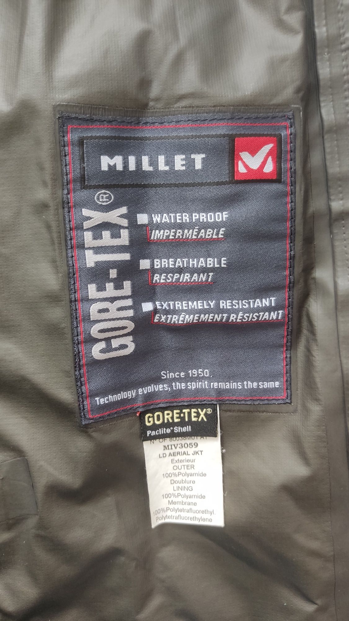 Geaca Millet GoreTex PacliteShel  Serial dama L expediție impermeabil