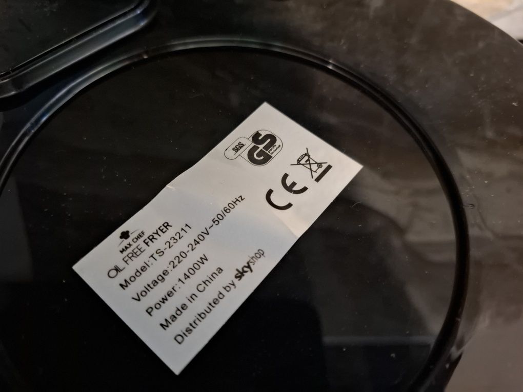 Max Chef Oil Free Fryer