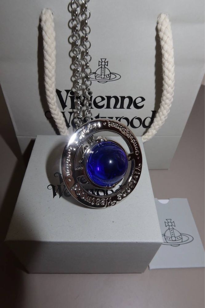 Vivienne Westwood Blue Orb necklace