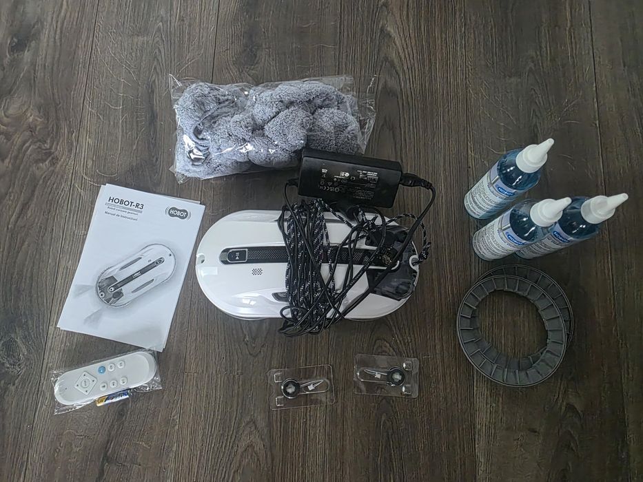 Robot curatare geamuri HOBOT R3, 2 pulverizatoare, Aplicatie mobila
