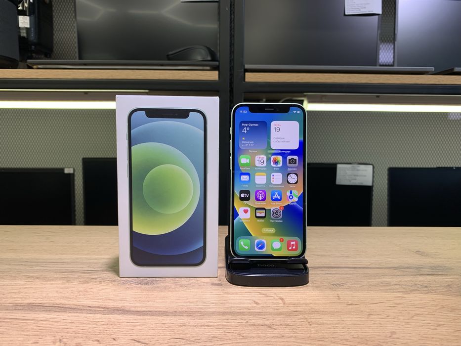 iPhone 12 mini, Green, 64 GB, АКБ84%, 1082/А10
