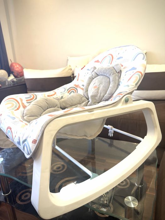 Шезлонг Fisher-Price Вибрации, Сгъваема стойка, Бял