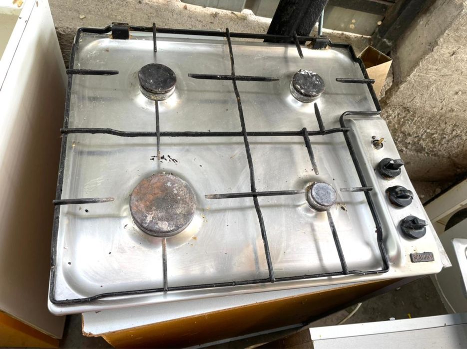 Газовая плита поверхность нержавейка