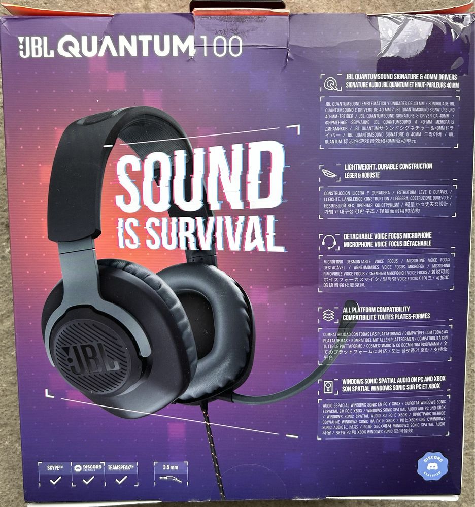 Casti Gaming JBL Quantum 100