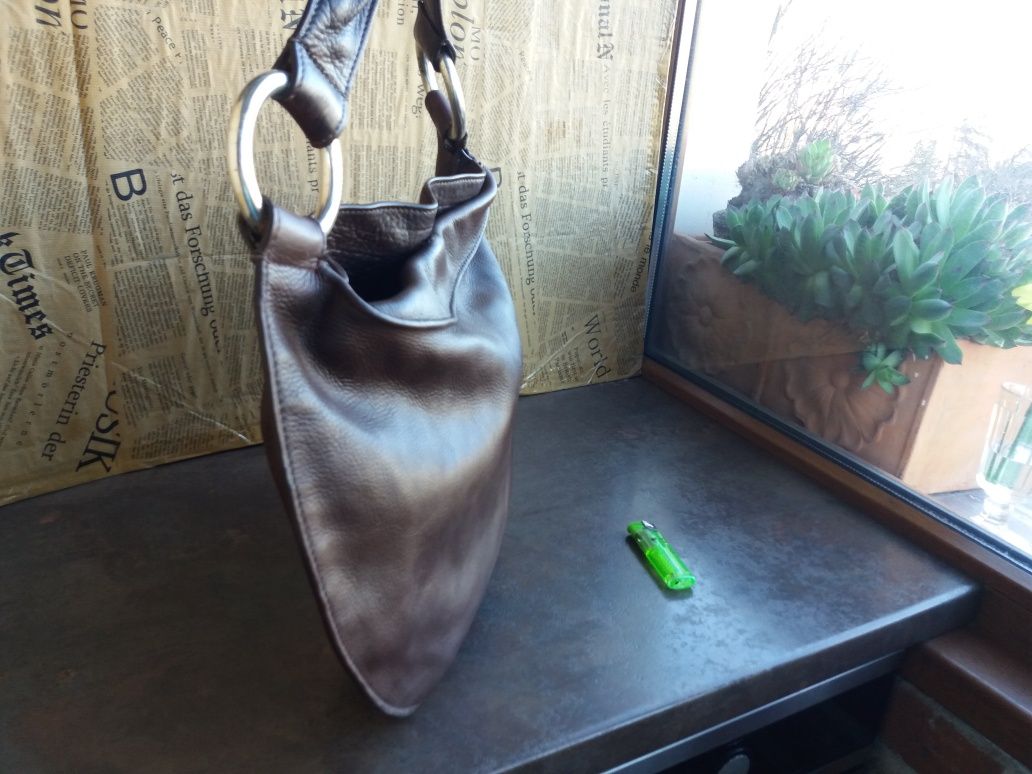 Sequoia-френска чанта/естествена кожа
