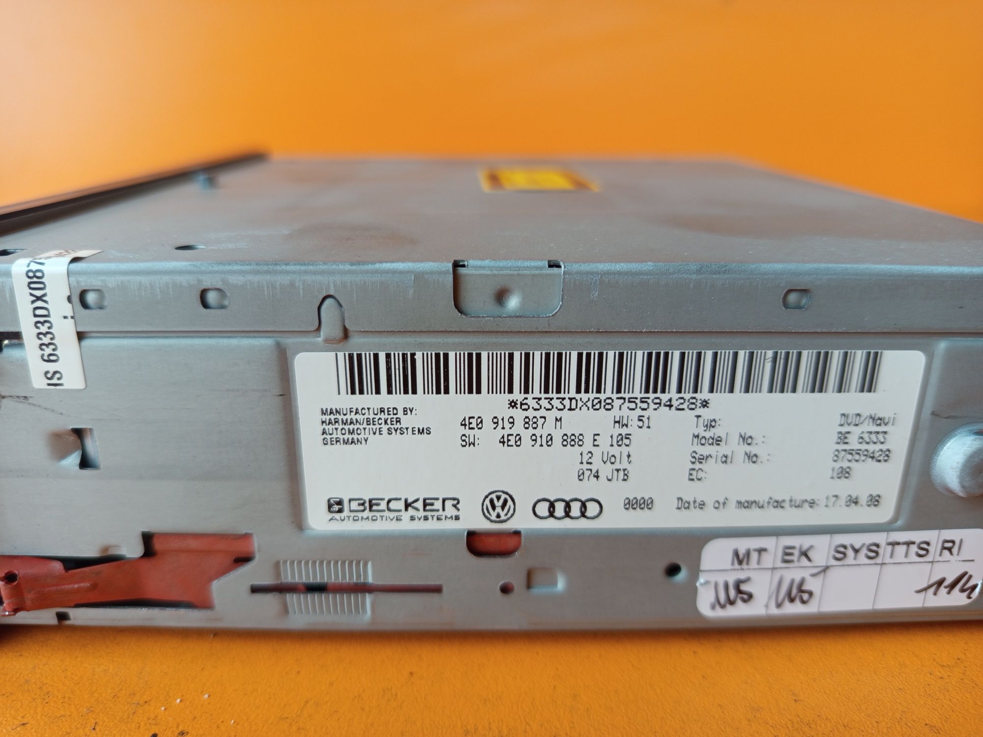 Audi Q7 4L A6 4F A4 B8 A5 8T A8 D3 Модул четец навигация MMI DVD