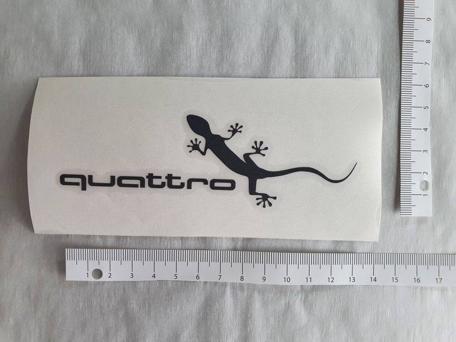 3бр. стикери Sticker Audi quattro gecko 002