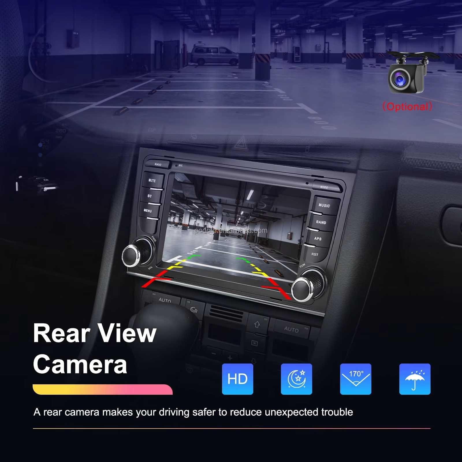 Мултимедия за Audi A4 B6 B7 RS4 навигация Android плеър 2DIN А4 Ауди