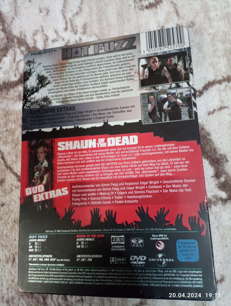 Dvd Steelbook 2 movie set Shaun of the dead