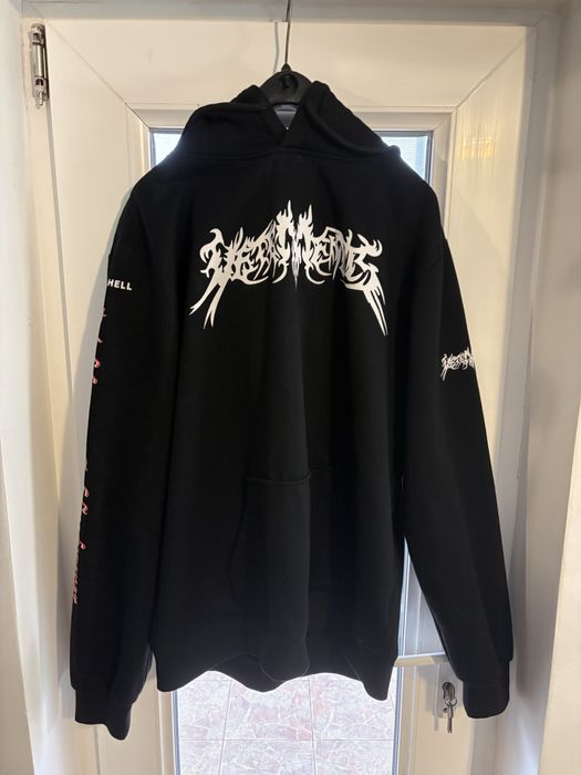 vetements total fu*king darkness hoodie