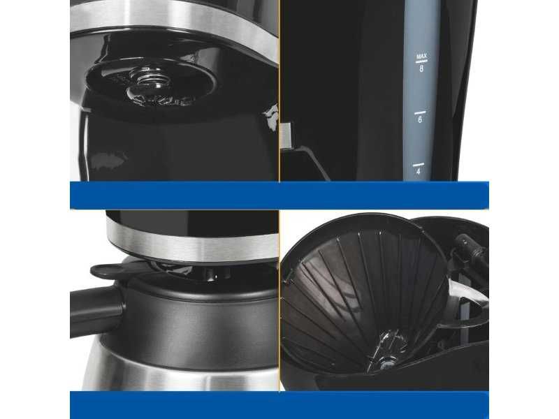 Кафемашина за Шварц Кафе Exquisit KA 6501 - 800W, Черна