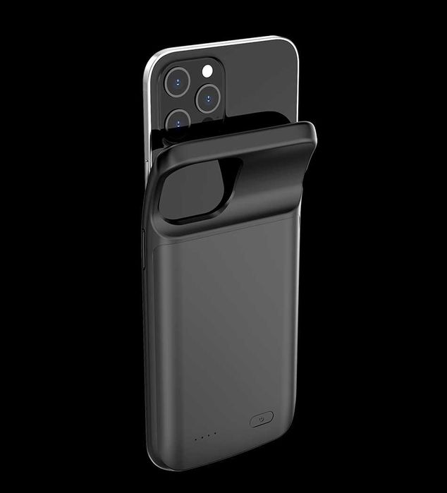 Husa cu Baterie Compatibila iPhone 12/13 Pro Max-4800 mAh Black