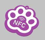 Tag zgarda pisici/caini cu NFC printat 3D, usor,doar 2 grame,
