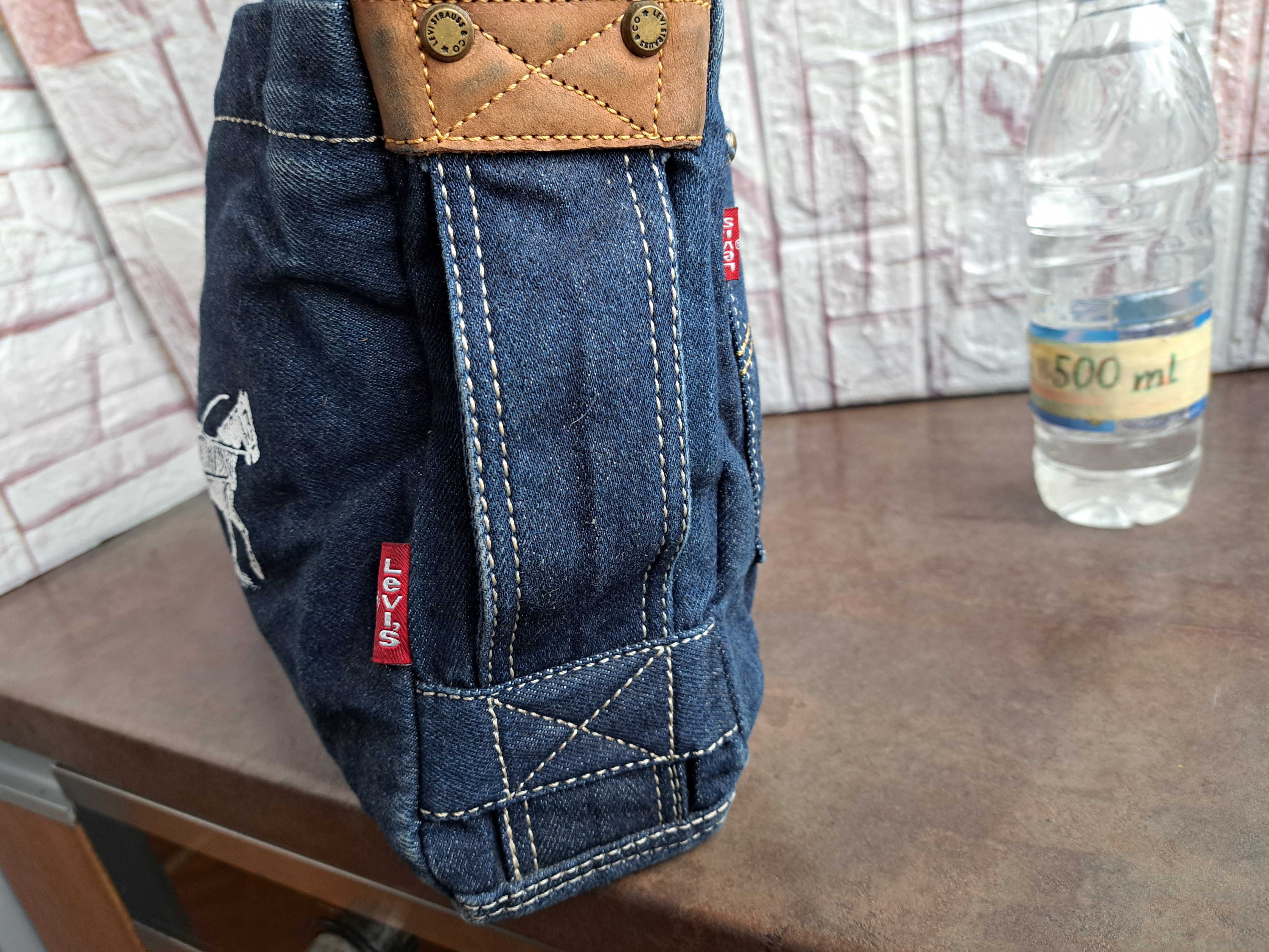 мъжка дънкова чанта,текстилна торба,Levi's