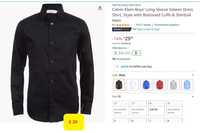 Черная рубашка Calvin Klein для мальчика 10-12 лет, почти новая