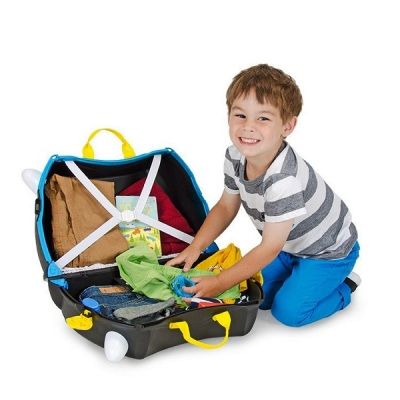 Детски куфар за яздене на колела Trunki Пиратът Pedro the Pirate черен