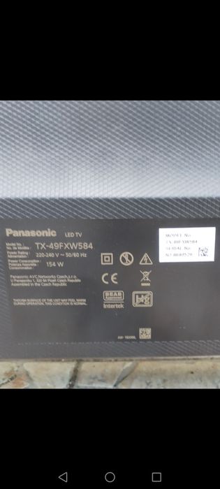 Tv Panasonic 125 cm /smart /display spart