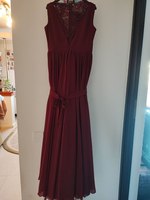 Rochie Nissa Grey culoare vișiniu putred , mărime L