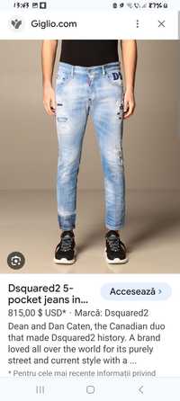 Blugi Dsquared ORiGiNALi, tricouri XXL