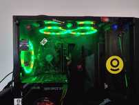 Pc gaming+microfon Hyperx Solocast+tastatura gaming Horus Mini Pro
