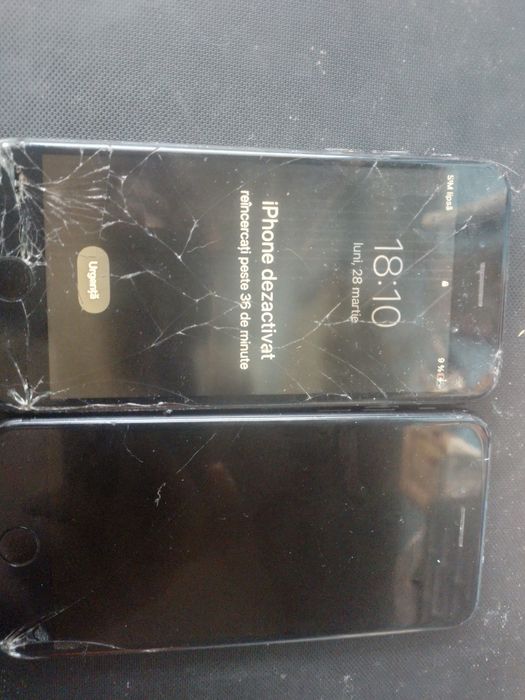 vând 2 telefoane iPhone 7 display spart