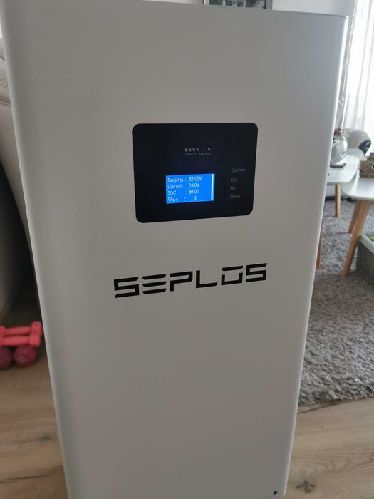 15kWh 51.2v SEPLOS Вертикална соларна батерия BMS 200A LiFePo4 стояща