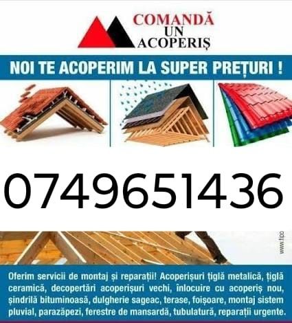 Acoperișuri și reparații dulgherii mansardări