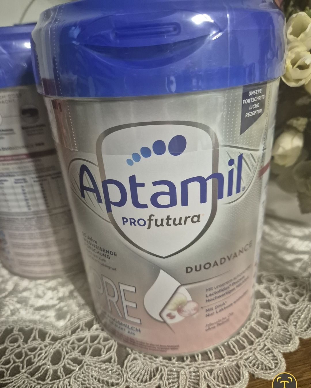 Vând cutie de lapte praf Aptamil
