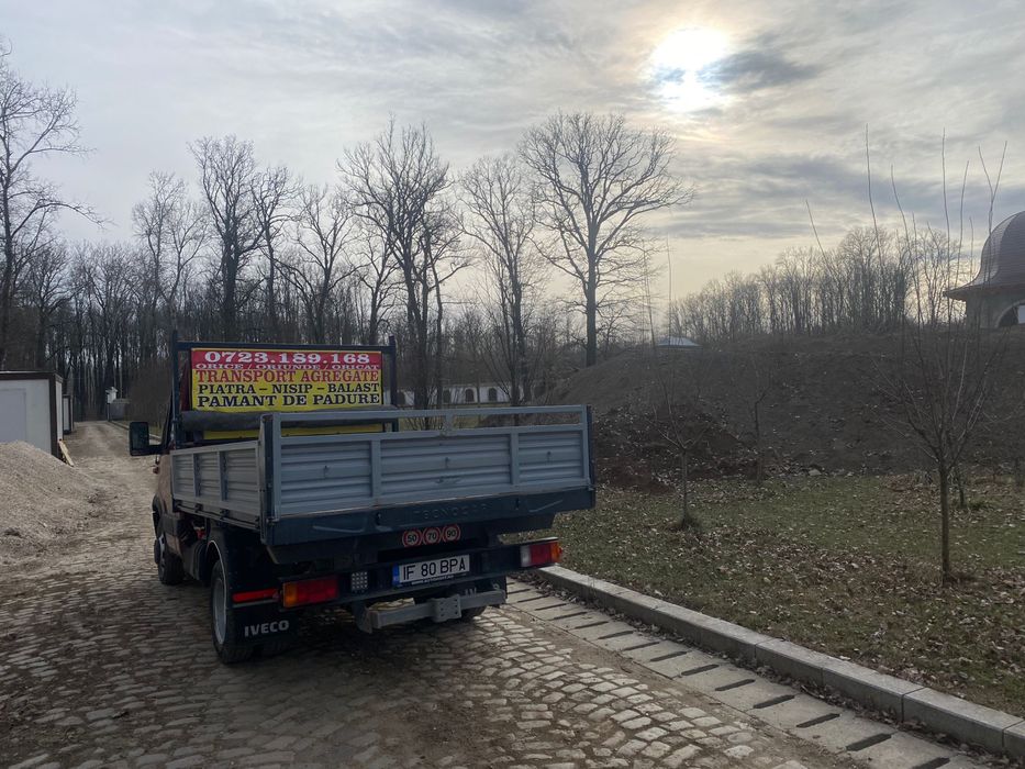 Transport Agregate Nisip Piatra Pământ Vegetal