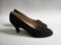 Pantofi eleganti negri vintage piele naturala 35