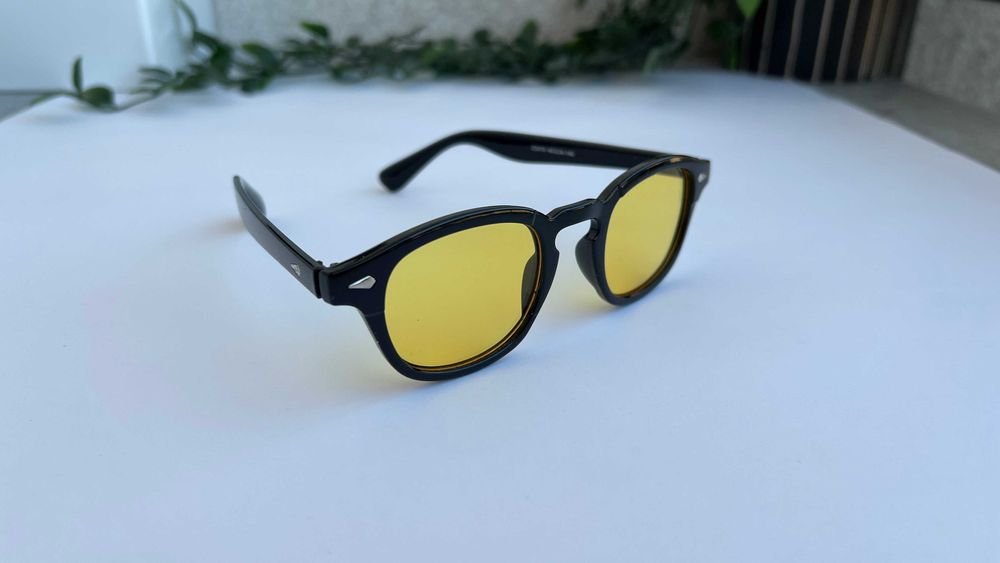 Ochelari de soare Moscot Lemtosh - Rama neagra Lentile galbene