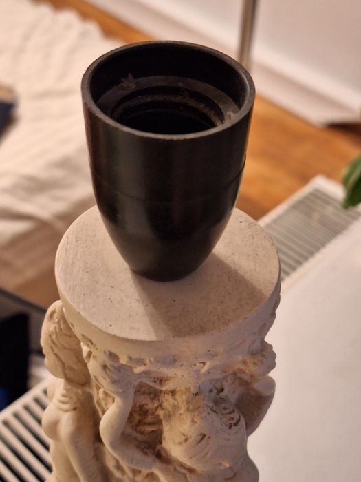 Lampa praf de marmura cu model inspiratie indiana