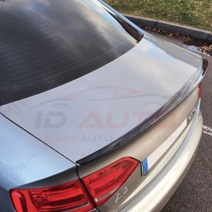 Спойлер лип за багажник – Audi A4 B8 2008–2015, черен гланц тунинг