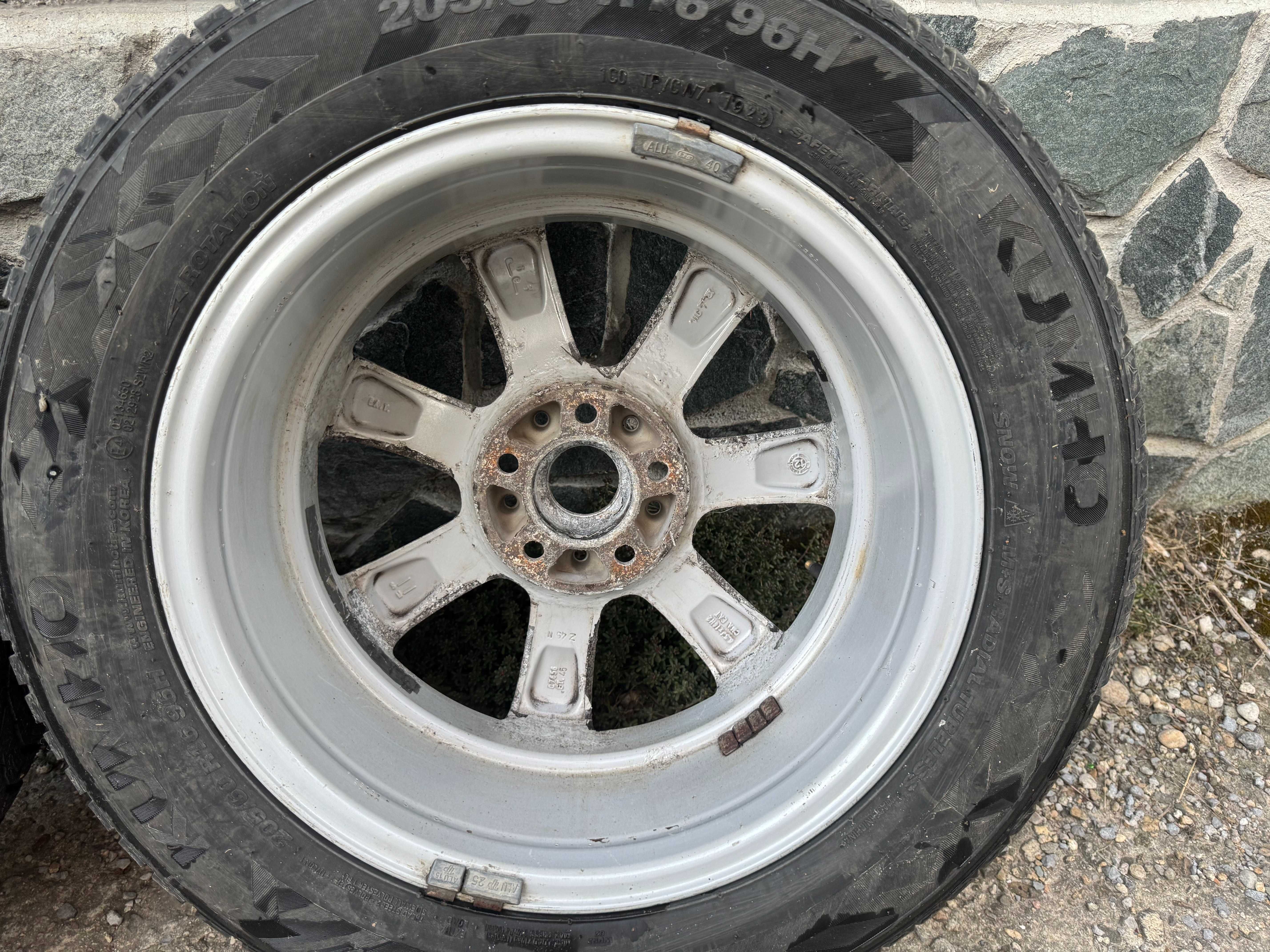 16" цола джанти 5×108 с гуми 205/60/16