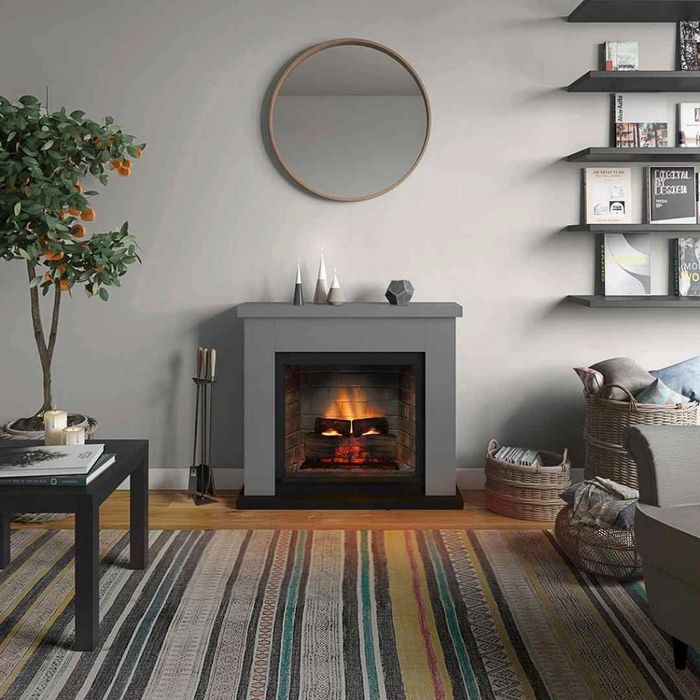 Frode Solid Grey semineu electric PowerFlame 2