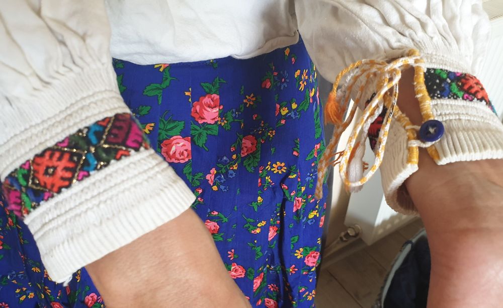 De colectie, camasa traditionala Maramures, veche 70 ani, fete XS,S