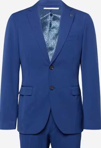 Sacou blazer slim 42 XL premium DIGEL lana moale albastru royal