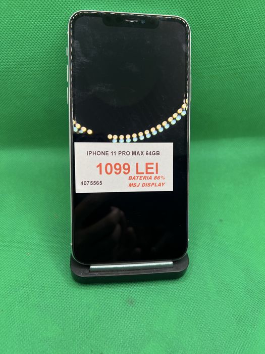 Iphone 11 Pro Max, 64GB, bateria 86%, Lazar Amanet Crangasi, 40755