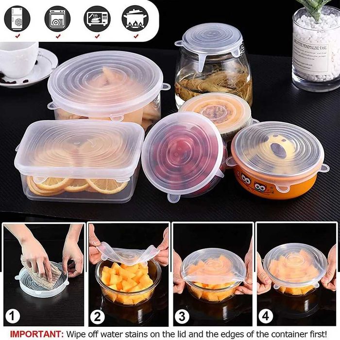 Capace de silicon flexibile reutilizabile borcane vase carcase Noi!