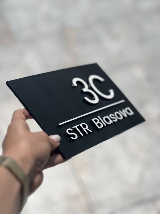 Număr de casă personalizat – realizat la imprimantă 3D