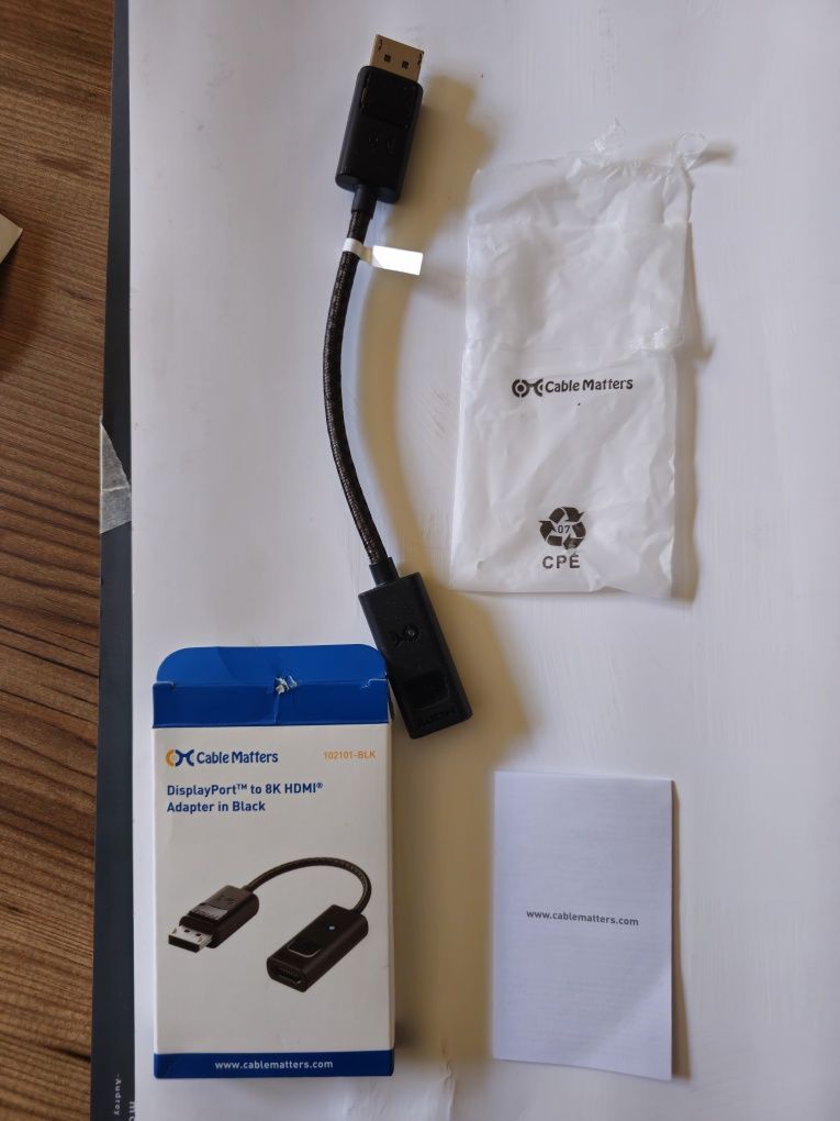 Adaptor display port - hdmi 2.1 8k