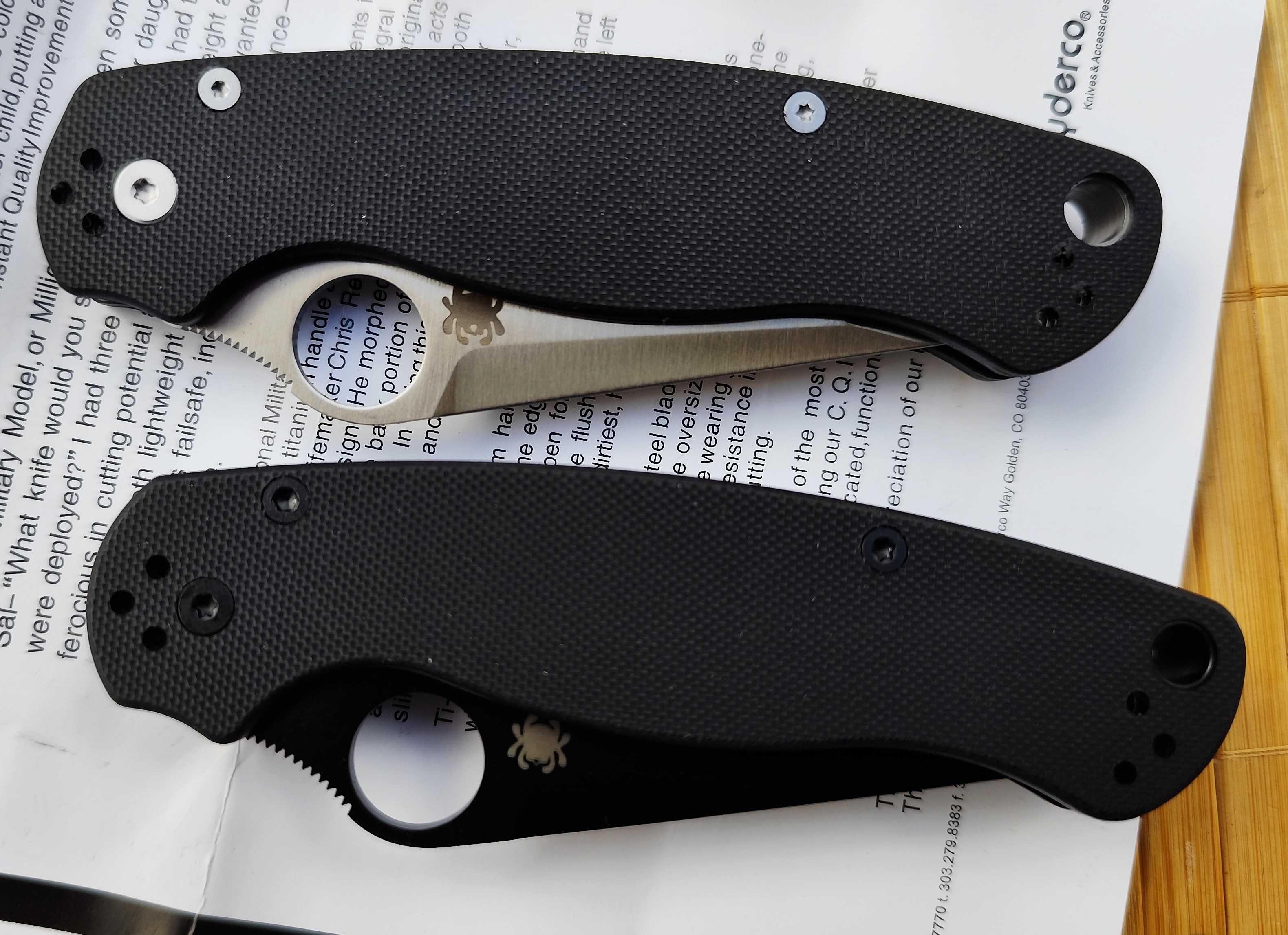 Spyderco Paramilitary 2 Exclusive Tanto