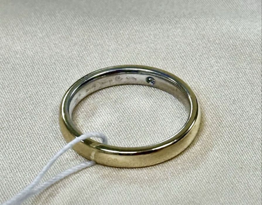 Обручальное кольцо Damiani премиум класса 750 пробы 19,5-размера 6 гр.