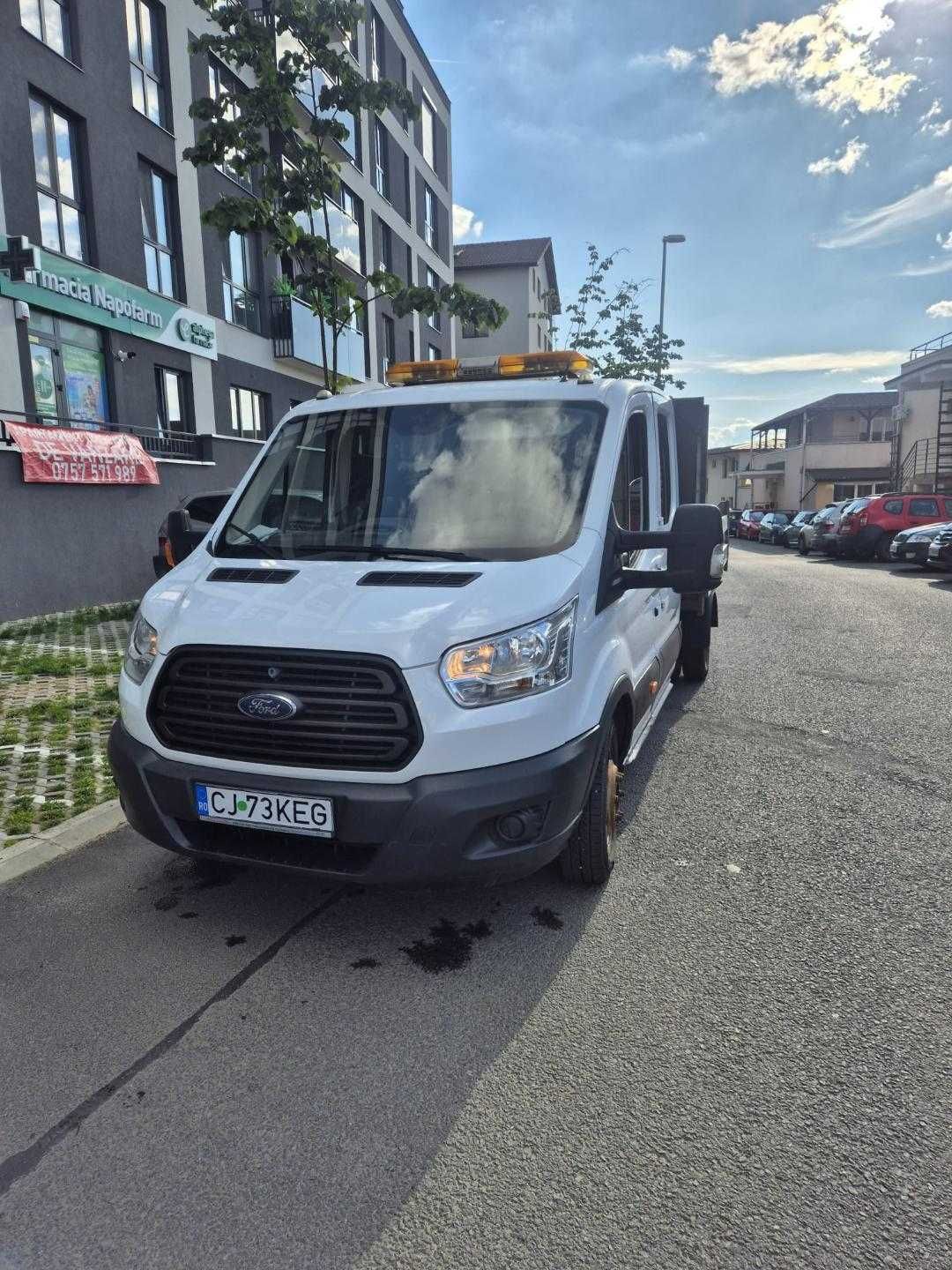 Vand Ford Transit 7 locuri bena basculabil an 2014